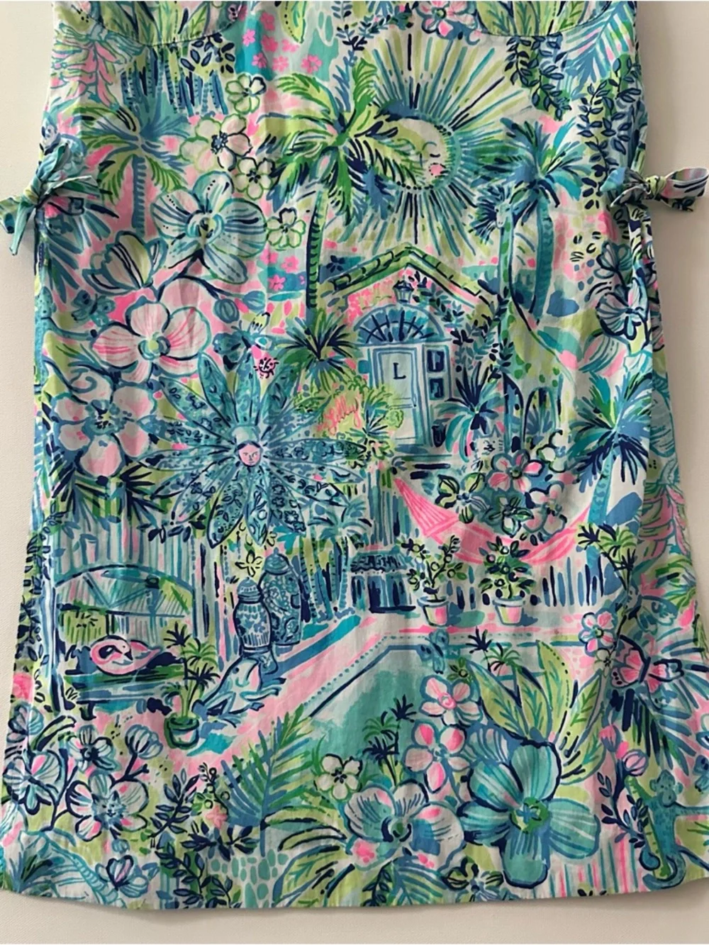 Lilly Pulitzer Girls 8 Floral Tropical Maxi Dress Houses Sundress